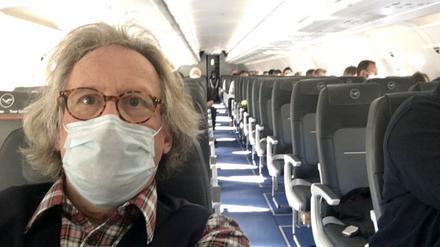 Erstflug. Harald Martenstein an Bord von LH2020 von München zum BER.