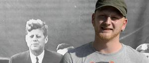 Michael Heinzmann, 27, aus Hohenschönhausen: "Wer hier wohnt, liebt Platte!"