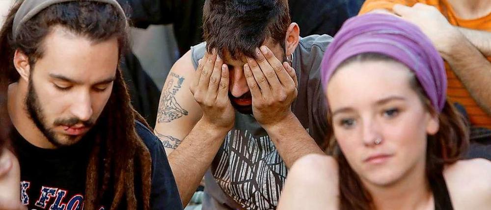 Demonstranten in Madrid. In Spanien liegt die Arbeitslosigkeit von Jugendlichen zwischen 15 und 24 Jahren bei über 50 Prozent. 