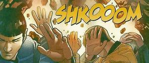 Shkooom. Eine von mehreren Explosionen in "Into Darkness". 