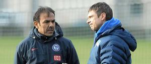 Die Wege von Jos Luhukay (l.) und Karsten Heine trennen sich.