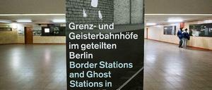 Nordbahnhof. Hier ist eine ständige Ausstellung zu sehen.