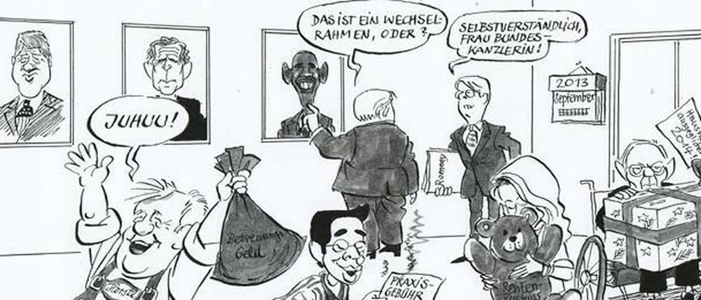 Nach dem Krisengipfel: Eine Hanitzsch-Arbeit von 2012.