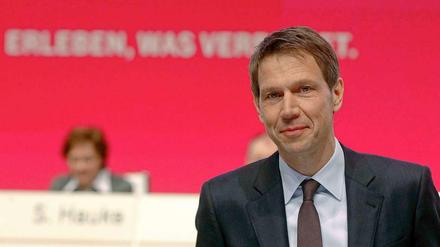 Der scheidende Telekom-Vorstandsvorsitzende René Obermann auf seiner letzten Hauptversammlung am Donnerstag in Köln. 