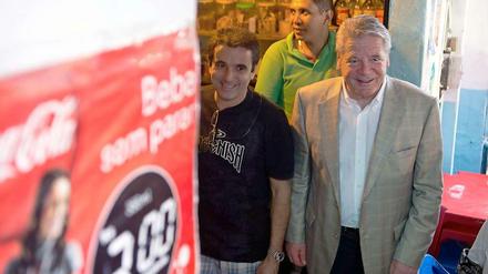 Die Bewohner der Favela reagierten auf den Staatsbesuch gewohnt gelassen. 