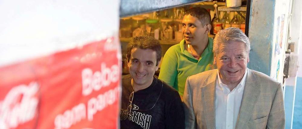Die Bewohner der Favela reagierten auf den Staatsbesuch gewohnt gelassen. 