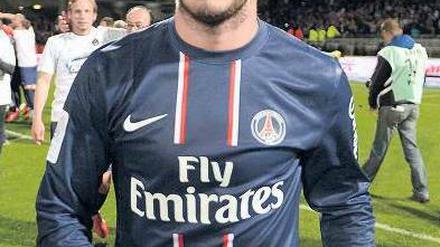 Schöner Abflug. Mit Paris holte Beckham seinen letzten Titel als Profi. Foto: AFP