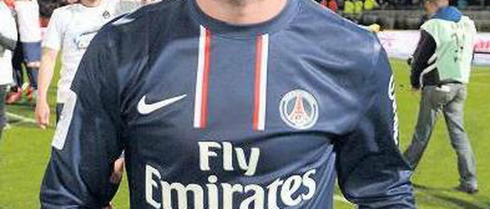 Schöner Abflug. Mit Paris holte Beckham seinen letzten Titel als Profi. Foto: AFP