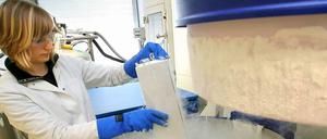 Heilung in der Zukunft: Lagerung von Nabelschnurblut bei minus 170 Grad Celsius. Daraus können bei Bedarf körpereigene Stammzellen gewonnen werden, die in Zukunft vielleicht bei der Behandlung von Krankheiten helfen.
