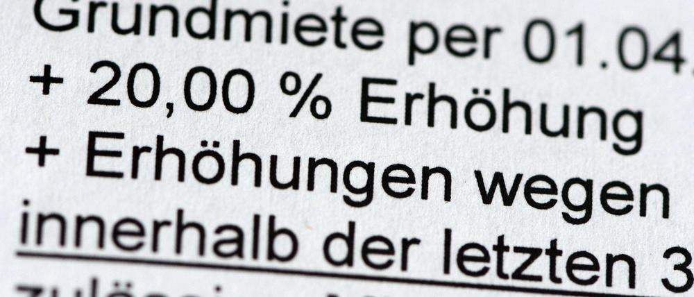 Maximal darf die Miete innerhalb von drei Jahren um 20 Prozent steigen. Der Mieterbund kritisiert aber, dass bei Neuvermietungen Aufschläge von 30 Prozent möglich sein werden.