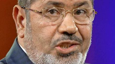 Der ägyptische Präsident Mohammed Mursi gehört nach einem Bericht von Reporter ohne Grenzen (ROG) zu den weltweiten "Feinden der Pressefreiheit".