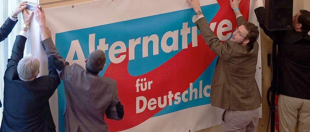 Sie leiden vor allem unter der Geschwindigkeit gesellschaftlichen Wandels: AfD-Mitglieder beim Gründungsparteitag des Berliner Landesverbands.