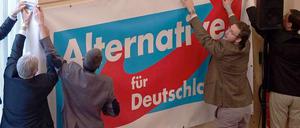 Sie leiden vor allem unter der Geschwindigkeit gesellschaftlichen Wandels: AfD-Mitglieder beim Gründungsparteitag des Berliner Landesverbands.