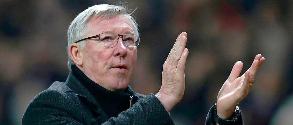 Da kann man schon mal applaudieren.13 Meisterschaften gewann Ferguson mit Manchester United.