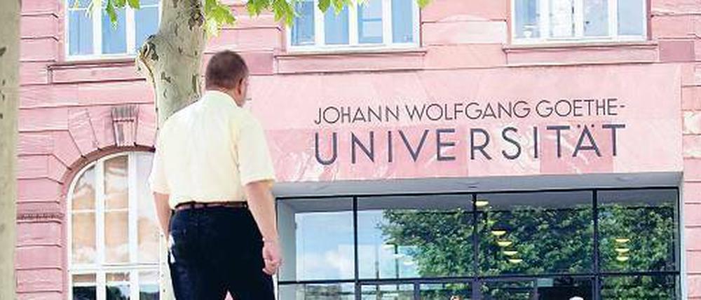 Geschäftig. Die Goethe-Universität in Frankfurt am Main profitiert am meisten von ihrem Status als Stiftungsuniversität.