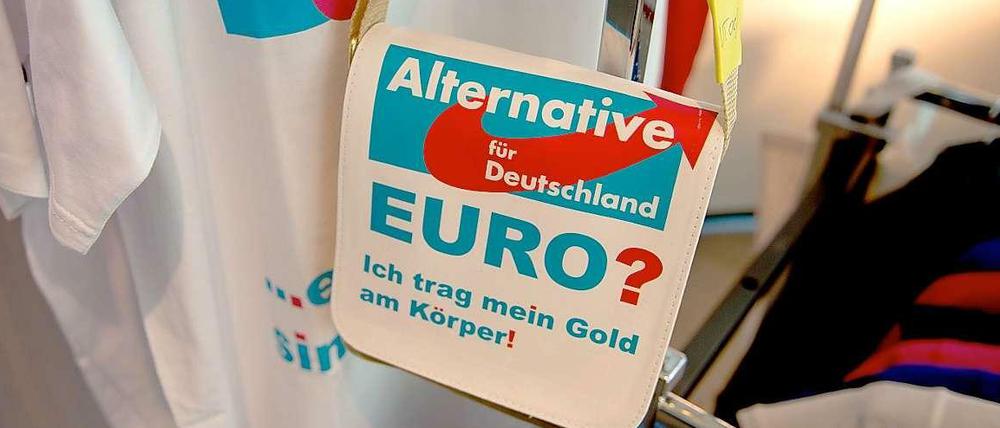Hartes Thema: Die AfD will zurück zur D-Mark.