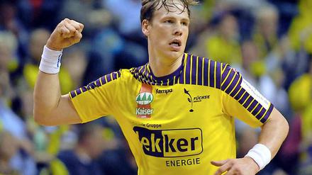 Zurückgeschlagen. Die Füchse um Sven-Sören Christophersen setzten sich in der Bundesliga deutlich gegen die Rhein-Neckar Löwen durch.