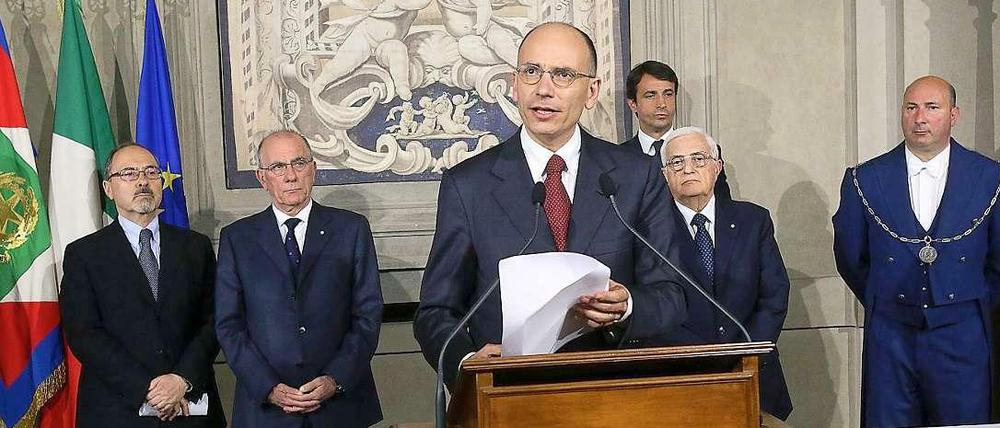 Der linksliberale Enrico Letta wird die neue Regierung Italiens führen.