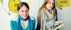 Kurzer Draht zu Spendern. Gesine Gernand (links) und Manuela Schulz betreiben Fundraising bei der Menschenrechtsorganisation Amnesty International.