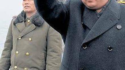 Drohgebärden. Nordkoreas junger Machthaber Kim Jong Un könnte die Lage mit einem weiteren Raketentest anheizen. 