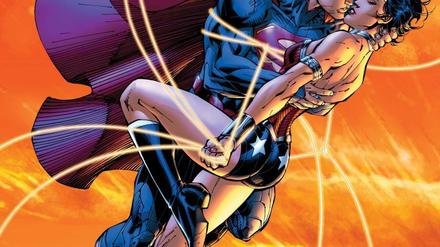Rollenspiele: Superman und Wonder Woman auf einem "Justice League"-Cover.