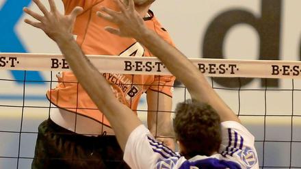 Mann des Spiel: Aleksandar Spirovski machte 19 Punkte für die Volleys.