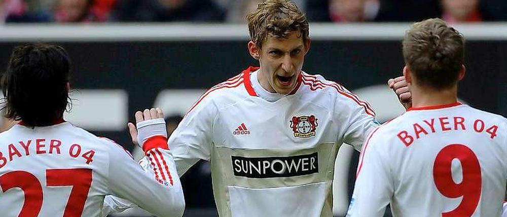 Wieder getroffen: Leverkusens Stefan Kießling erzielte das 4:1 im Rheinischen Duell gegen Düsseldorf.