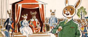 Sängerkrieg der Heidehasen. Das Kindermusical von James Krüss aus dem Jahr 1958 ist längst ein Kultstück an Kindertheatern, etwa bei Hans Wurst Nachfahren in Berlin-Schöneberg. 