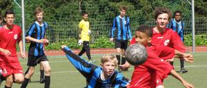 Die Jungs vom FC Internationale in Aktion.