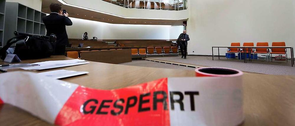 Saal des Anstoßes: Weil zu wenig Medienvertreter Platz finden, gibt es vor dem NSU-Prozess Druck auf das Münchner Gericht.
