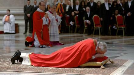 Papst Franziskus bei einem Auftritt am Karfreitag.