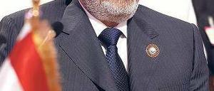 Mohammed Mursi. Der Präsident regiert ein verarmendes Land. Foto: Karim Sahib/AFP