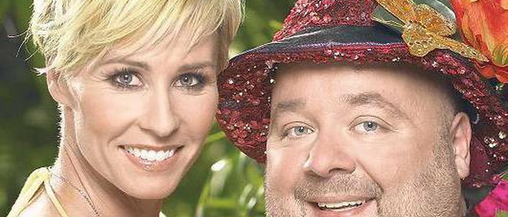 Nominiert, nicht geehrt. Das „Dschungelcamp“ 2012 mit Sonja Zietlow und dem mittlerweile verstorbenen Dirk Bach. Foto: RTL