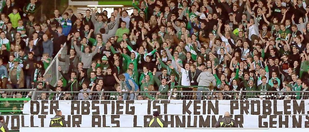 Nicht zum Lachen. Die Fans von Greuther Fürth.