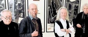Berliner Bohemiens.Die Drucker Johannes Vennekamp, Uwe Bremer, Arno Waldschmidt und Albert Schindehütte. 