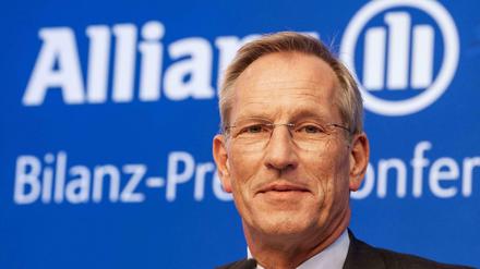 Zufrieden verkündete der Vorstandsvorsitzende der Allianz, Michael Diekmann, die Bilanz für das abgelaufene Jahr.