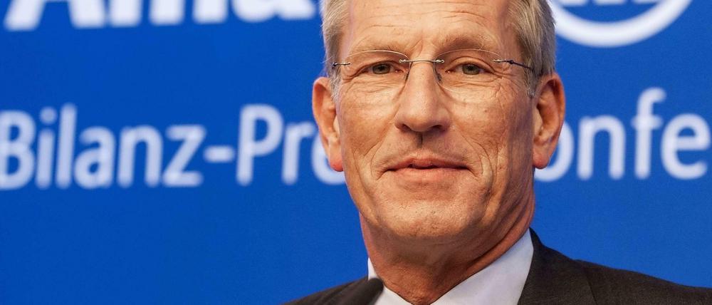 Zufrieden verkündete der Vorstandsvorsitzende der Allianz, Michael Diekmann, die Bilanz für das abgelaufene Jahr.