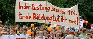 Vielstimmig. Studierende in Bayern haben häufig gegen Gebühren protestiert; hier 2009 in München. Doch jetzt braucht ihr Anliegen 940 000 Unterstützer.