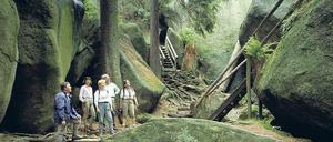 Das Steinreich. Felsenlabyrinth im Fichtelgebirge.