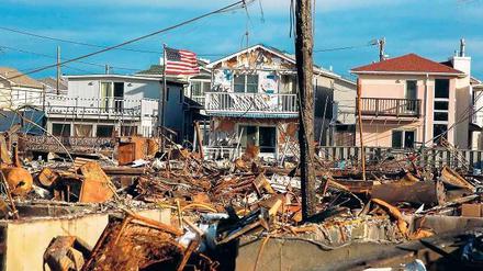 Ein Bild der Verwüstung. Durch den Wirbelsturm Sandy kamen in den USA rund 120 Menschen ums Leben. 