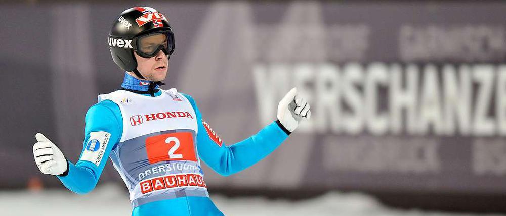 Cooler Norweger. Anders Jacobsen siegt zum Auftakt der Vierschanzentournee in Oberstdorf.