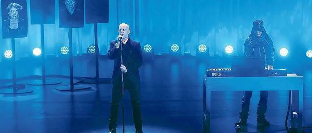Blaue Jungs. Anfang September stellten die Pet Shop Boys ihr neues Album im Hau vor, zum Jahreswechsel treten sie am Brandenburger Tor auf.