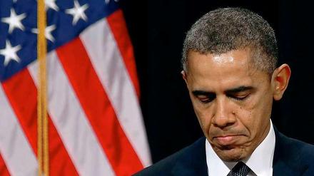 US-Präsident Barack Obama bei der Trauerfeier in Newtown.