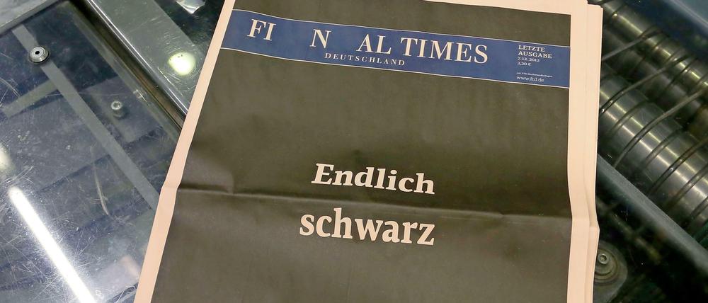 Die "finale" Ausgabe.