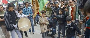 Proteste gegen den syrischen Präsidenten Baschar al-Assad im November 2012