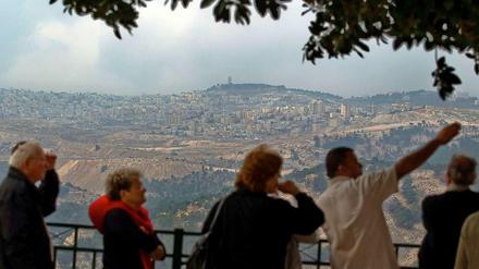 Blick von der Siedlung Ma'ale Adumim östlich von Jerusalem. In dieser Gegend plant Israel den Bau neuer Wohnungen.