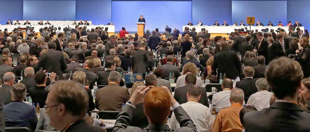 Der Name des Koalitionspartners wird beim Bundesparteitag der CDU nicht genannt.