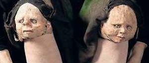 Dringend gesucht! Diese Masken hat die Puppenspielerin verloren.