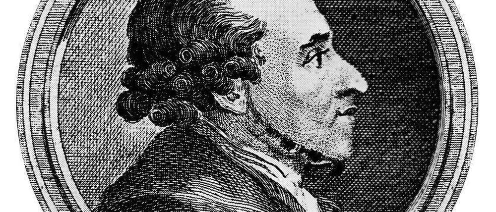 Im Profil. Wer mehr von Moses Mendelssohn (hier um 1770) sehen, lesen und verstehen möchte, kann noch bis zum 4. April 2013 die Ausstellung "Moses Mendelssohn: Freunde, Feinde und Familie" im Centrum Judaicum (Oranienburger Str. 28-30, 10-18 Uhr, Fr 10-14 Uhr) besuchen.