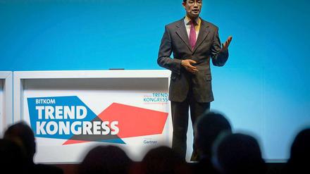 Freie Rede. Philipp Rösler sprach beim Bitkom-Kongress nicht vom Pult aus.
